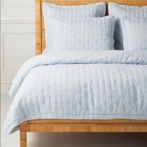 NWT Serena & Lily F/Q Sutter Quilt + Shams in Sky